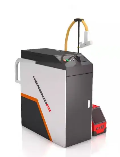 Máy hàn laser sợi cho kim loại thép với thiết bị cấp nguồn dây chuyền