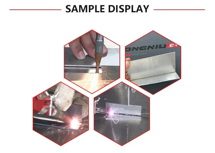 Máy hàn laser sợi cho kim loại thép với thiết bị cấp nguồn dây chuyền hình ảnh 15-description