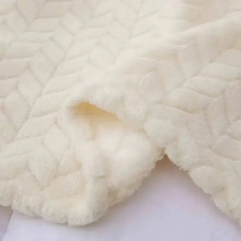 Chăn Flannel Fleece bằng vải nhung polyester cho giường, dành cho trẻ em và gia đình hình ảnh 13-description