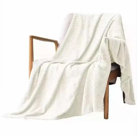 Chăn Flannel Fleece bằng vải nhung polyester cho giường, dành cho trẻ em và gia đình hình ảnh 1-description