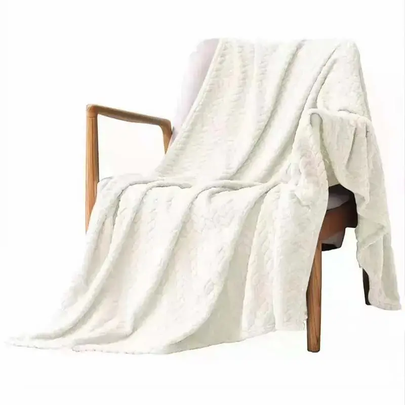 Chăn Flannel Fleece bằng vải nhung polyester cho giường, dành cho trẻ em và gia đình