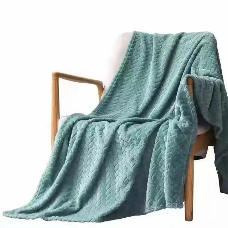 Chăn Flannel Fleece bằng vải nhung polyester cho giường, dành cho trẻ em và gia đình