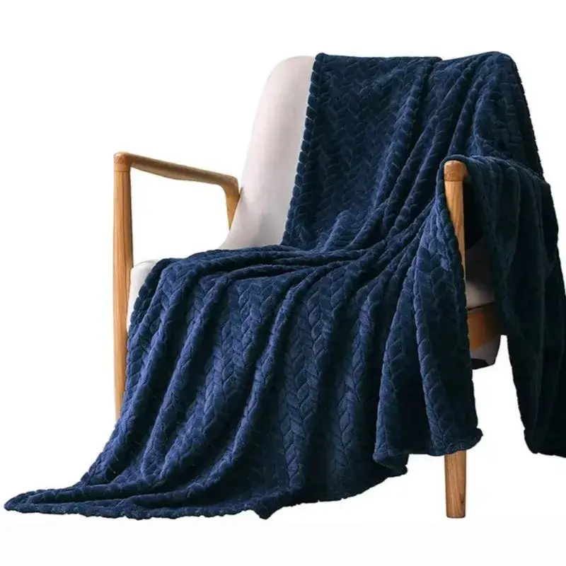 Chăn Flannel Fleece bằng vải nhung polyester cho giường, dành cho trẻ em và gia đình