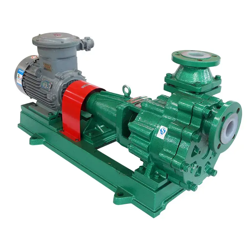 Bơm tự mồi ly tâm với vật liệu fluoroplastic phù hợp với axit hydrochloric