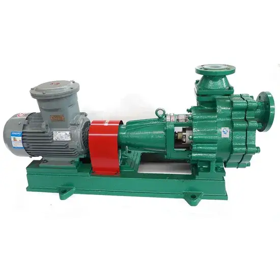 Bơm tự mồi ly tâm với vật liệu fluoroplastic phù hợp với axit hydrochloric