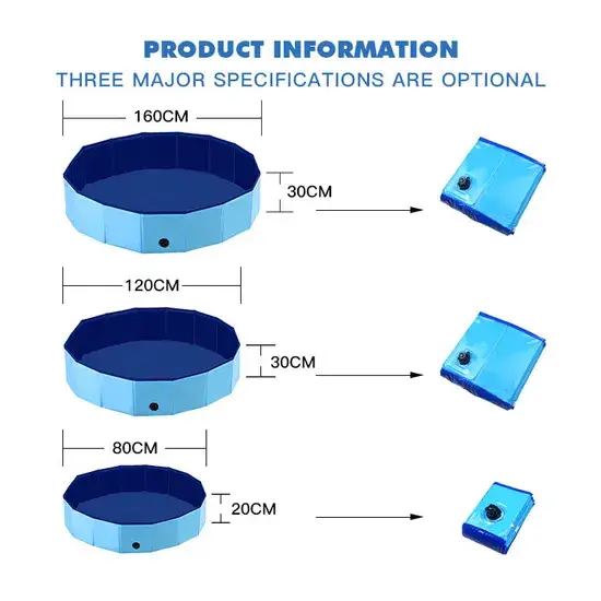 Bồn tắm gập lại cho chó thú cưng, bể bơi lội và hồ chơi dành cho trẻ em