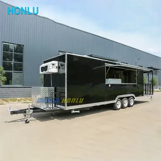 Xe bán đồ ăn đường phố Airstream di động với thiết bị bán hàng đa năng hình ảnh 1-description