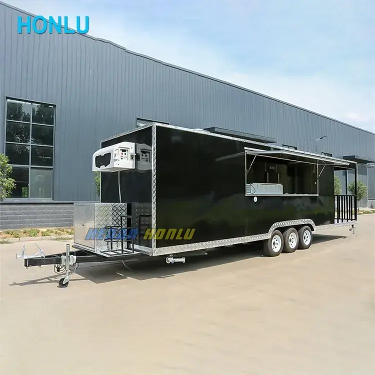 Xe bán đồ ăn đường phố Airstream di động với thiết bị bán hàng đa năng