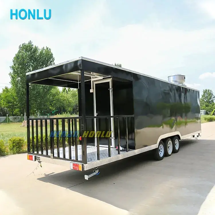 Xe bán đồ ăn đường phố Airstream di động với thiết bị bán hàng đa năng