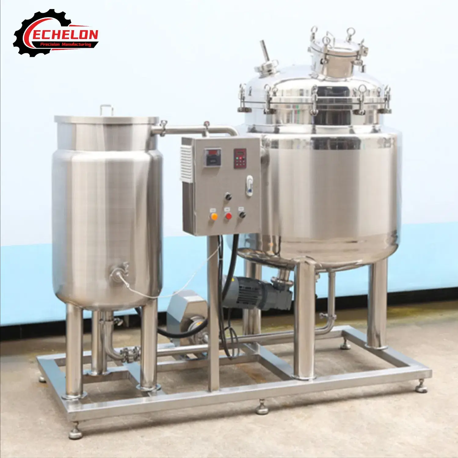 Thùng phản ứng bằng thép không gỉ loại SUS304, bên ngoài cuộn