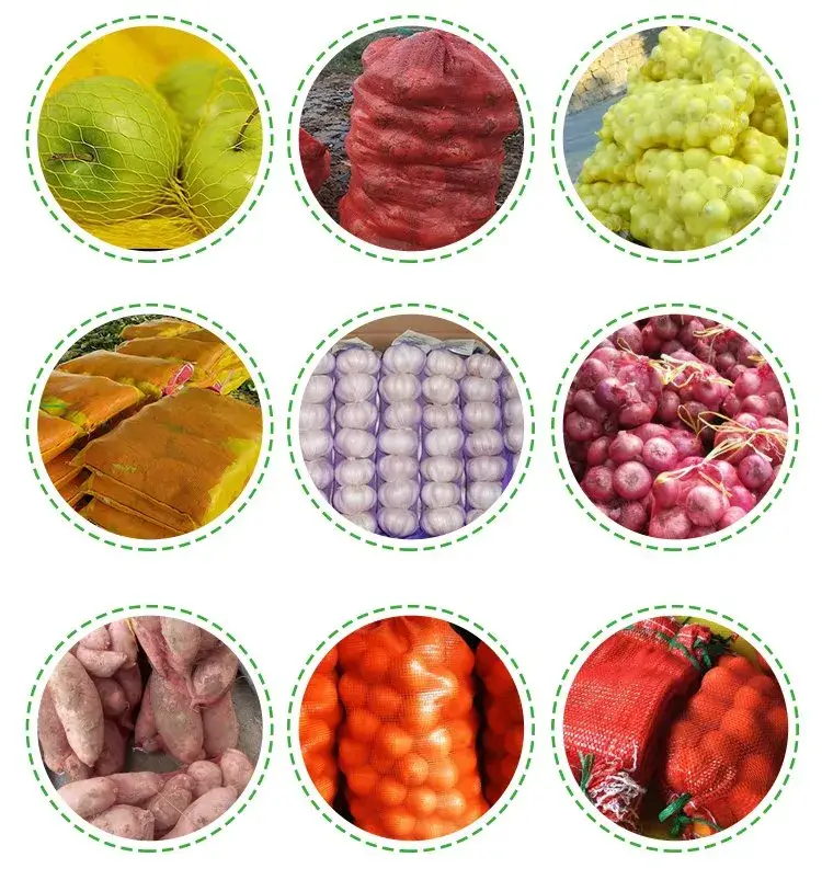 Bao bì lưới dành cho hành tây, khoai tây và rau quả tươi - Mẫu túi hình ống tiện lợi hình ảnh 23-description