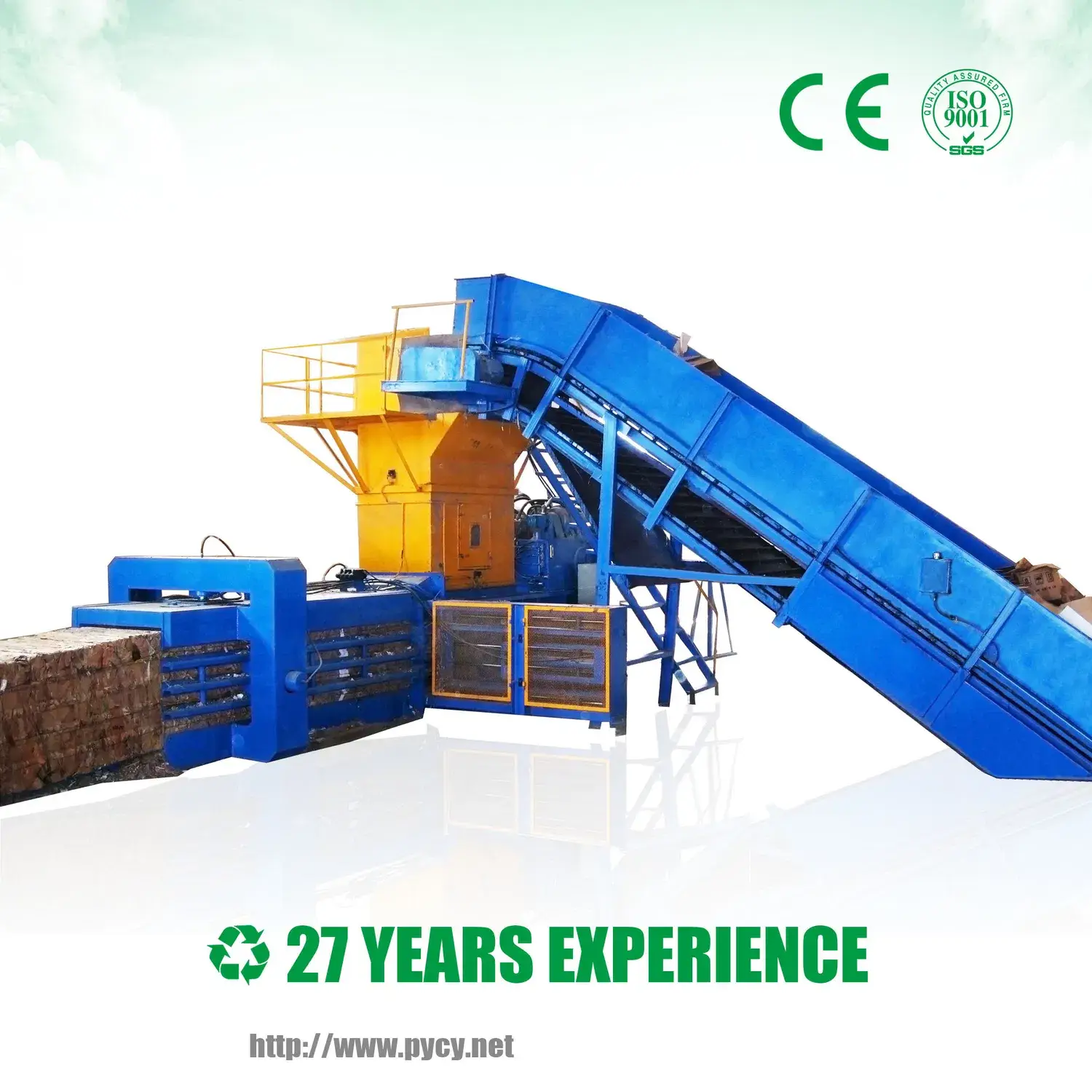 Máy ép lon nhôm tự động hiện đại từ Qiangye Recycling Solutions
