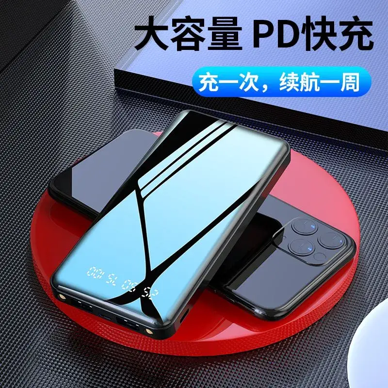 Màn Hình Kỹ Thuật Số Sạc Dự Phòng 10000mAh với Toàn Màn Hình và 2 Cổng Đầu Ra USB