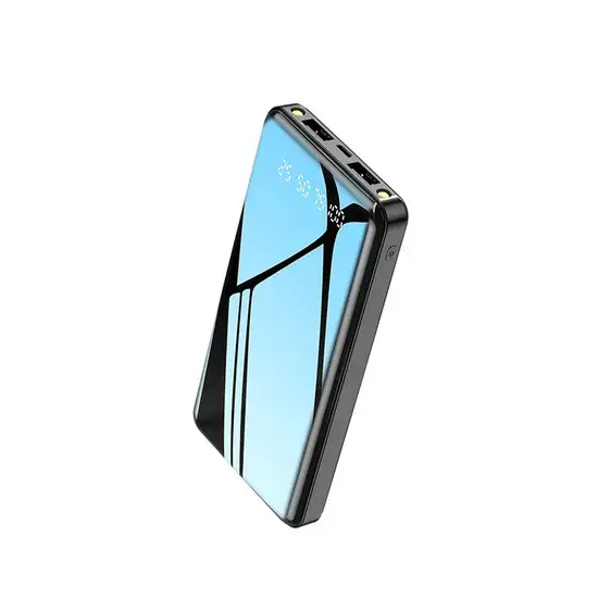 Màn Hình Kỹ Thuật Số Sạc Dự Phòng 10000mAh với Toàn Màn Hình và 2 Cổng Đầu Ra USB
