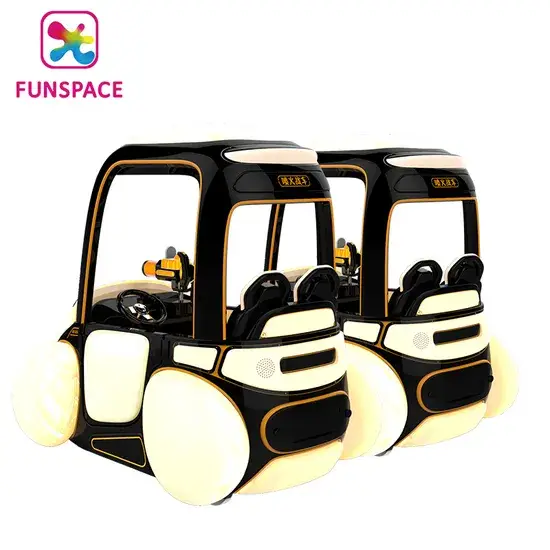 Công viên giải trí Funspace: Xe đồ chơi phát sáng trong bóng tối và xe điện va chạm dành cho trẻ em
