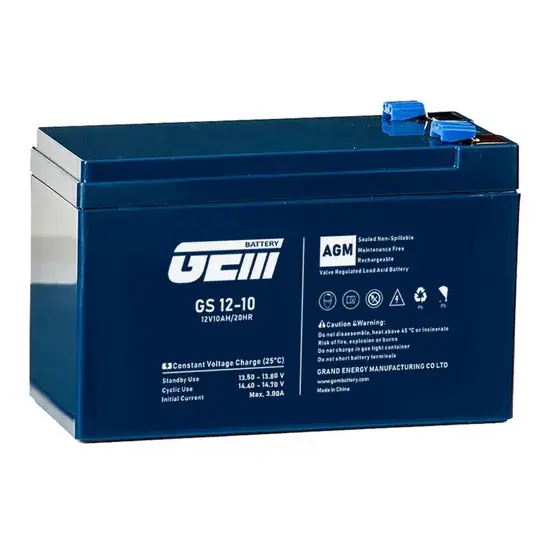 Ắc quy Axit Chì AGM GEM 12V10ah - Dịch vụ bảo trì miễn phí cho hệ thống PCCC, UPS và Năng lượng mặt trời