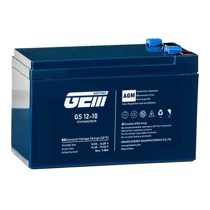 Ắc quy Axit Chì AGM GEM 12V10ah - Dịch vụ bảo trì miễn phí cho hệ thống PCCC, UPS và Năng lượng mặt trời