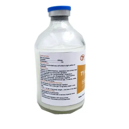 Thuốc thú y tiêm Amoxicillin 15% 20% chuyên dụng cho chó nuôi cừu, sản xuất theo tiêu chuẩn GMP chống vi khuẩn nhiễm khuẩn