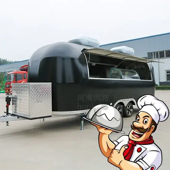 Xe đẩy đa năng bằng tôn mạ kẽm cho các món ăn nhanh, đồ uống và tráng miệng di động hình ảnh 1-description