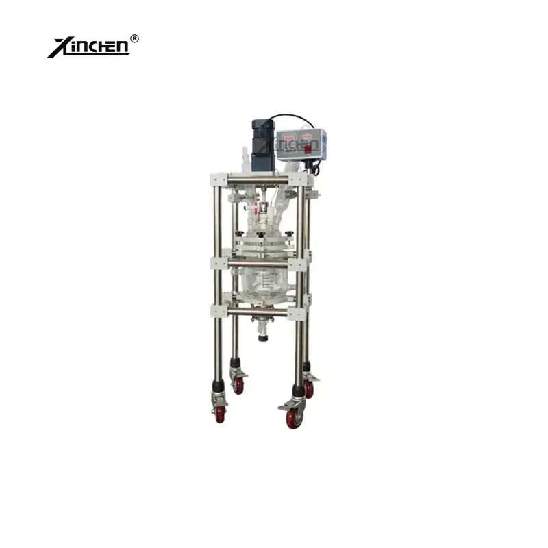 Bình phản ứng thủy tinh 2 lớp với áo jacketed hình ảnh 15-description