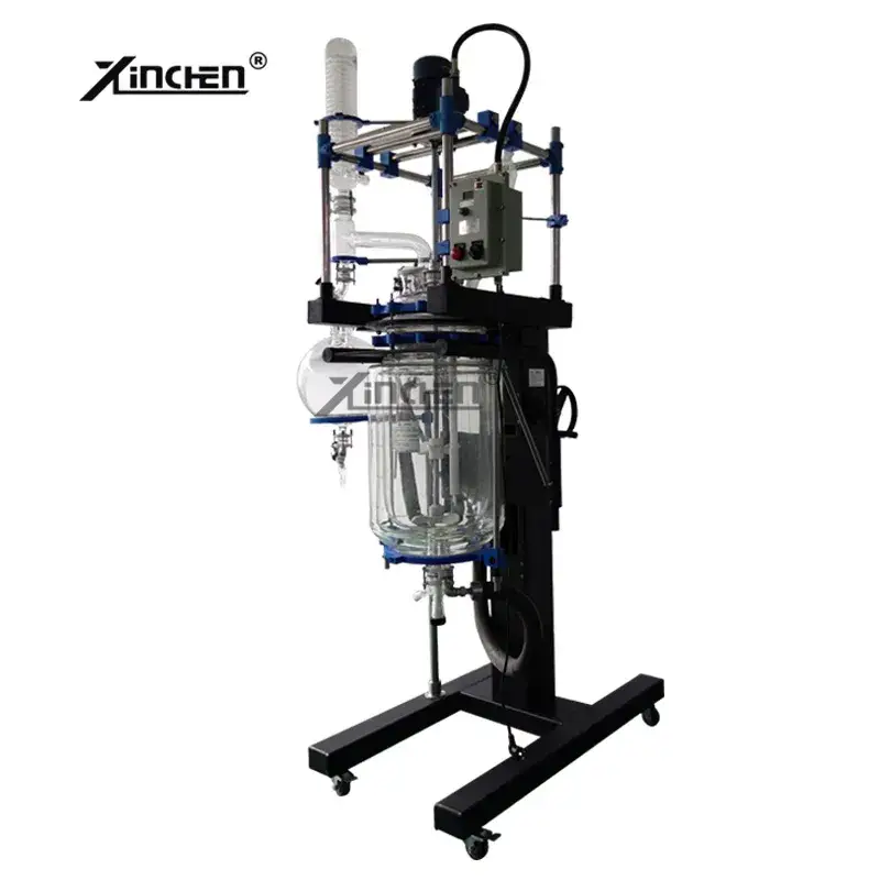 Bình phản ứng thủy tinh 2 lớp với áo jacketed hình ảnh 17-description