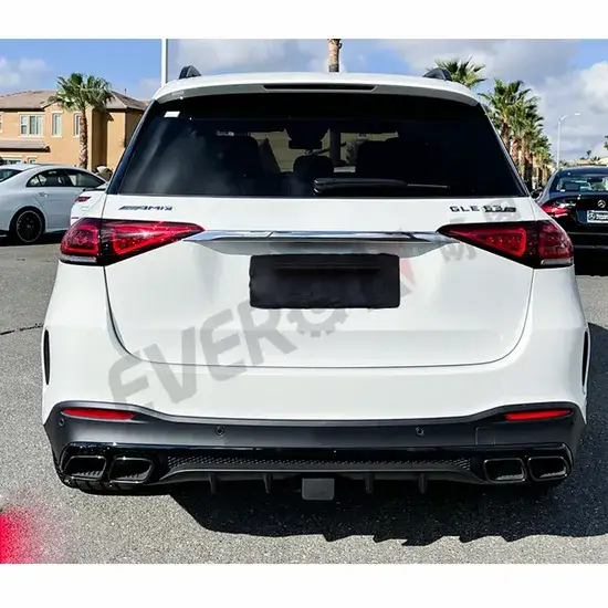 Bộ body kit xe AMG cho cản trước và cản sau dành cho Mercedes Benz GLE W167 2020-2023 với lưới tản nhiệt