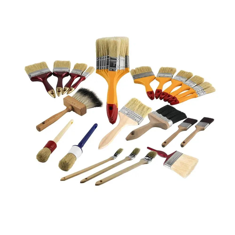 Bộ cọ vẽ tay cầm gỗ ống nhôm Gmtools - 10 mảnh, phù hợp cho nghệ sĩ vẽ hình ảnh 12-description