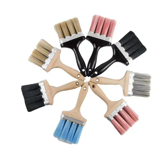 Bộ cọ vẽ tay cầm gỗ ống nhôm Gmtools - 10 mảnh, phù hợp cho nghệ sĩ vẽ
