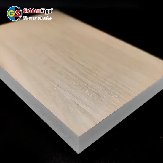 Bảng PVC trắng Goldensign 18mm - Sự lựa chọn hoàn hảo cho tấm Foamex và tấm PVC bọt da hình ảnh 1-description