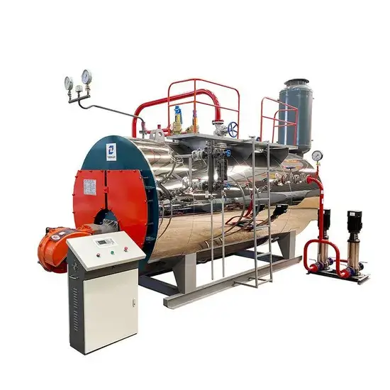 Nồi hơi tự động chạy bằng gas và dầu diesel, dung tích 4 tấn phục vụ công nghiệp chất lượng tốt hình ảnh 1-description