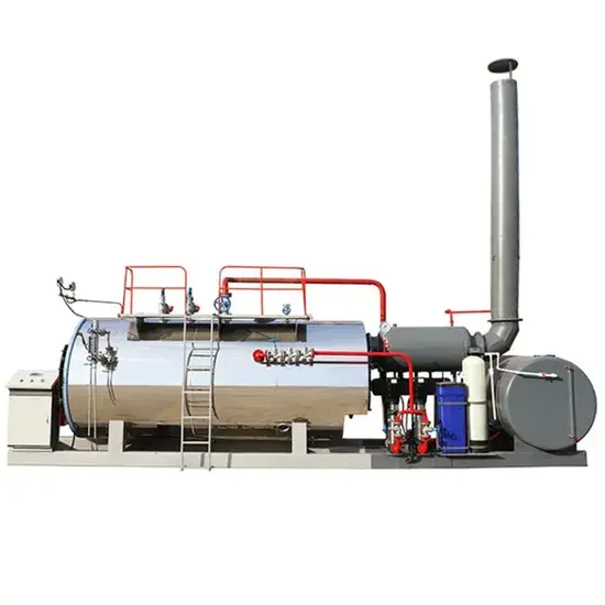 Nồi hơi tự động chạy bằng gas và dầu diesel, dung tích 4 tấn phục vụ công nghiệp chất lượng tốt