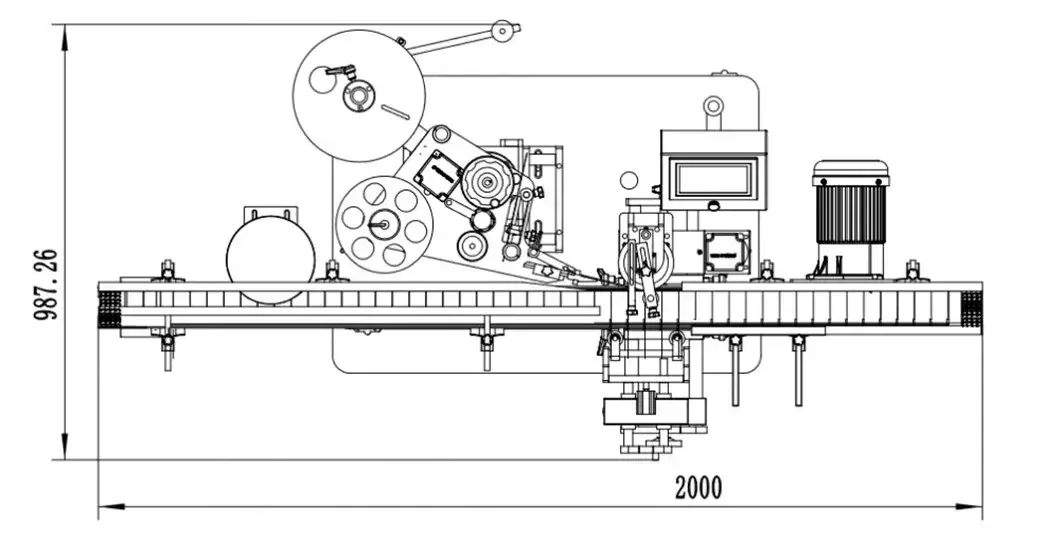 Máy dán nhãn chai tròn tự động cho sản phẩm chất lượng cao/ Dán nhãn tiện lợi hình ảnh 14-description