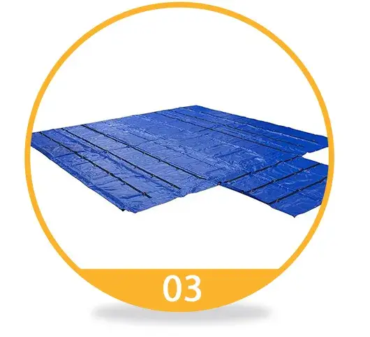 Chất liệu vải bạt PVC vinyl chống rách, cuộn tiện lợi cho bạt che xe tải chống thấm nước hình ảnh 20-description