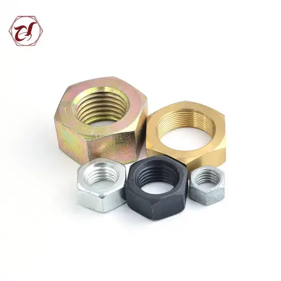 Đai ốc Hex mạ kẽm đen và vàng - Model Gr4 theo tiêu chuẩn DIN934