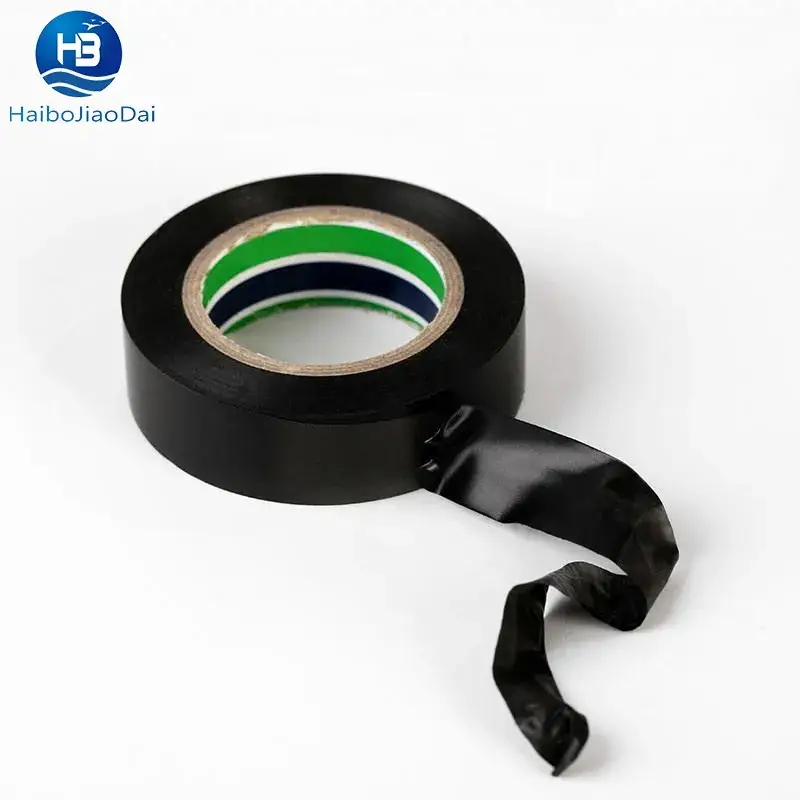 Băng keo điện PVC cách điện 18mm*10m cao áp cao su, màu xanh vàng, dính tốt