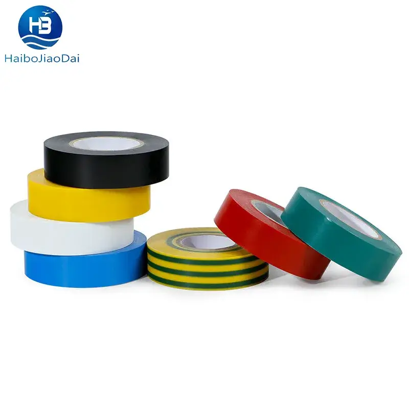 Băng keo điện PVC cách điện 18mm*10m cao áp cao su, màu xanh vàng, dính tốt hình ảnh 21-description