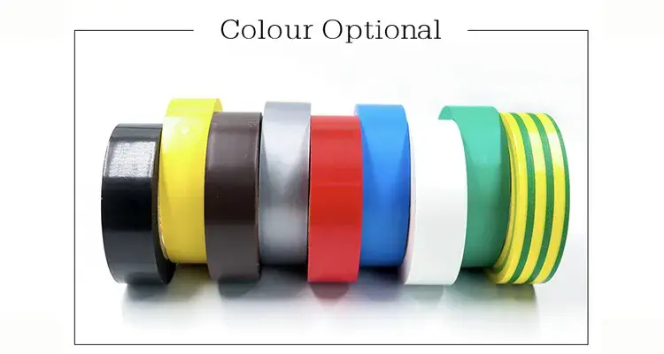 Băng keo điện PVC cách điện 18mm*10m cao áp cao su, màu xanh vàng, dính tốt hình ảnh 16-description