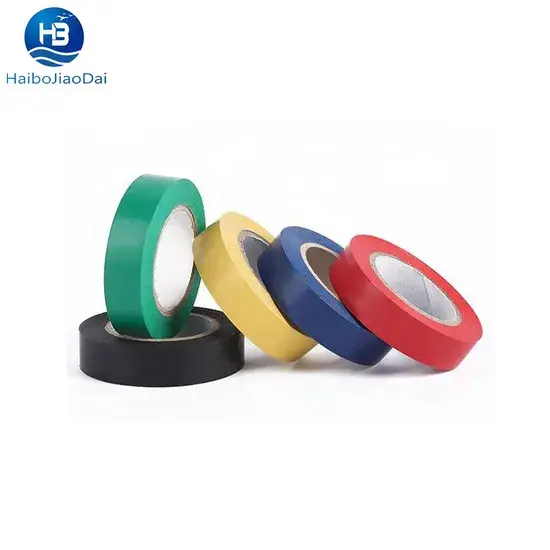 Băng keo điện PVC cách điện 18mm*10m cao áp cao su, màu xanh vàng, dính tốt