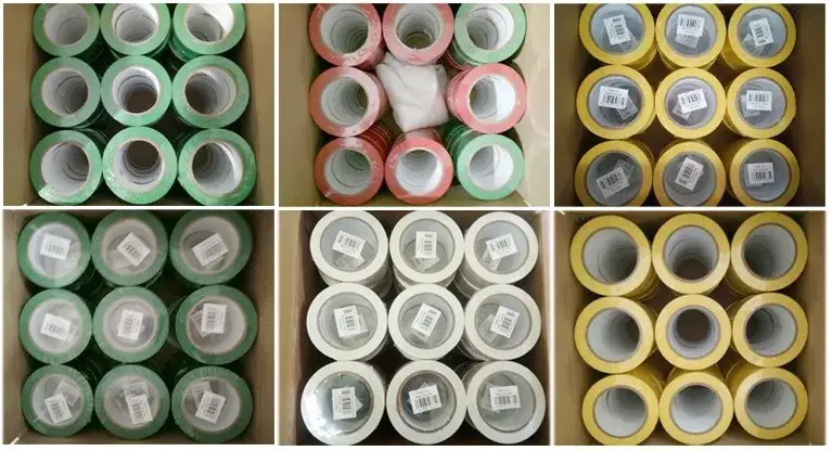 Băng keo điện PVC cách điện 18mm*10m cao áp cao su, màu xanh vàng, dính tốt hình ảnh 29-description