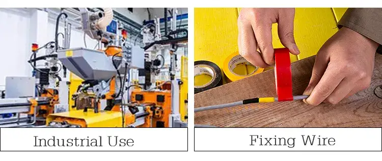 Băng keo điện PVC cách điện 18mm*10m cao áp cao su, màu xanh vàng, dính tốt hình ảnh 24-description