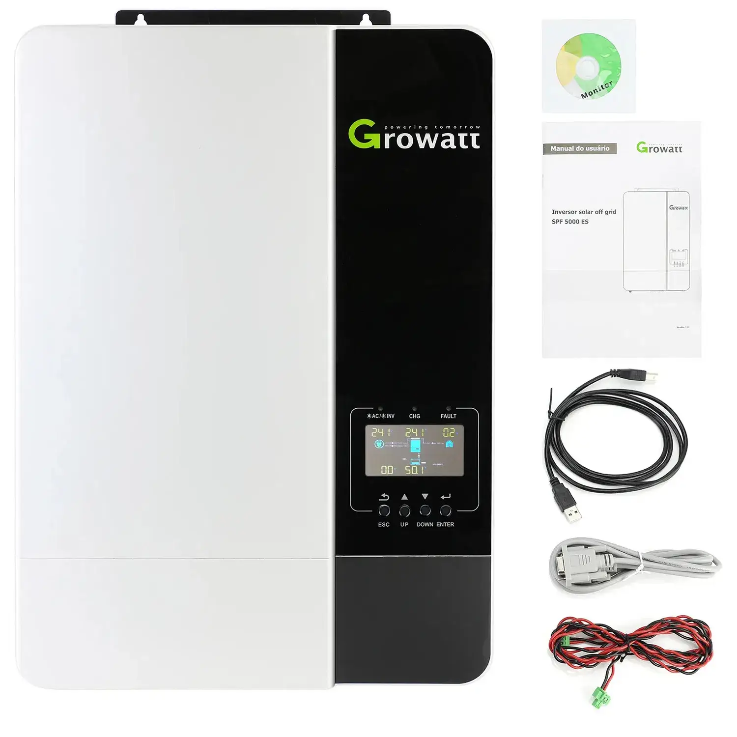 Bộ chuyển đổi năng lượng mặt trời off grid Growatt SPF 5000es 5kw và 3500es 3.5kw - Sản phẩm được ưa chuộng nhất
