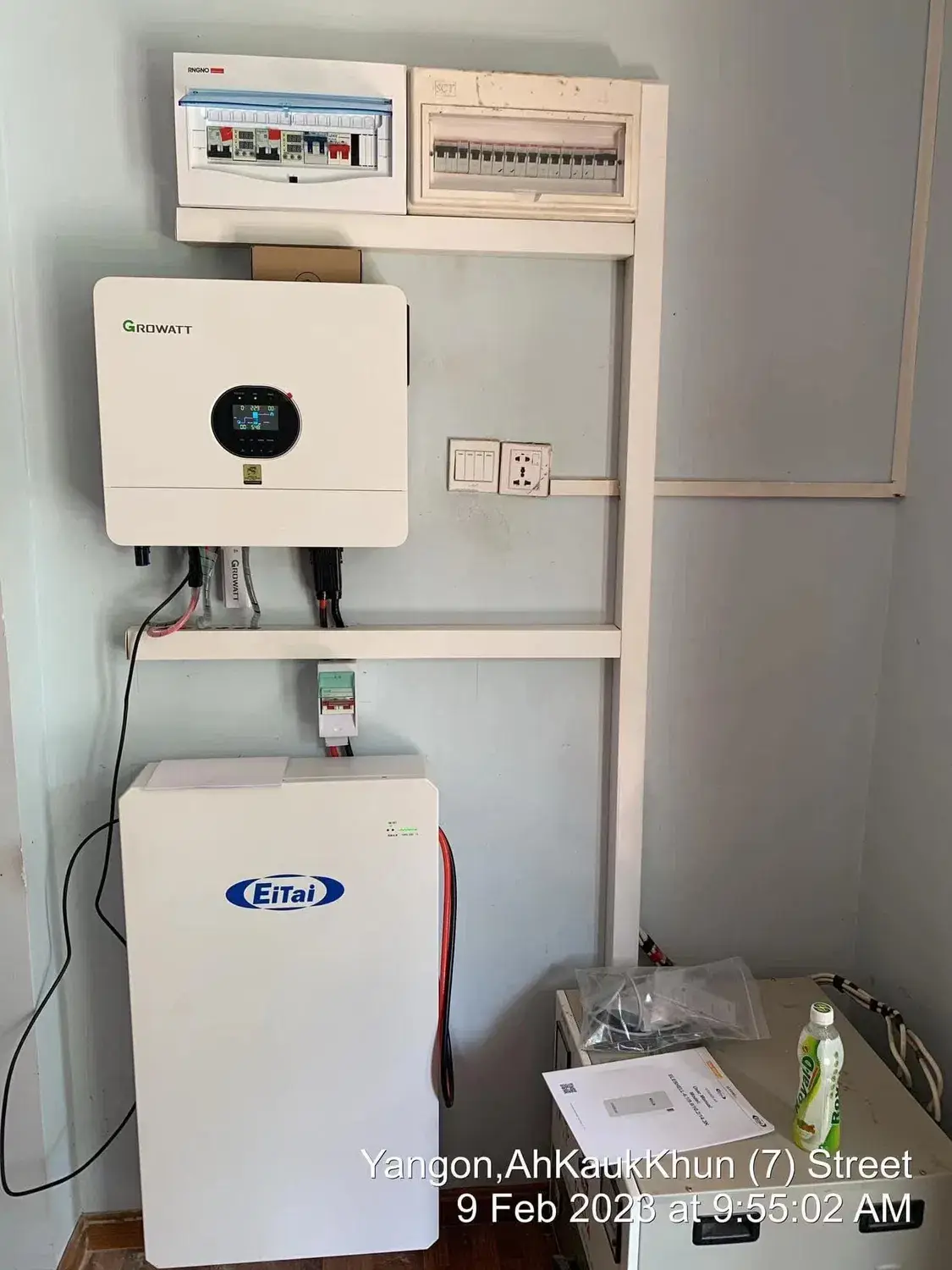 Biến tần Hybrid 6kw Growatt cho hệ thống năng lượng mặt trời Off Grid - Sóng Sin và Tinh Khiết