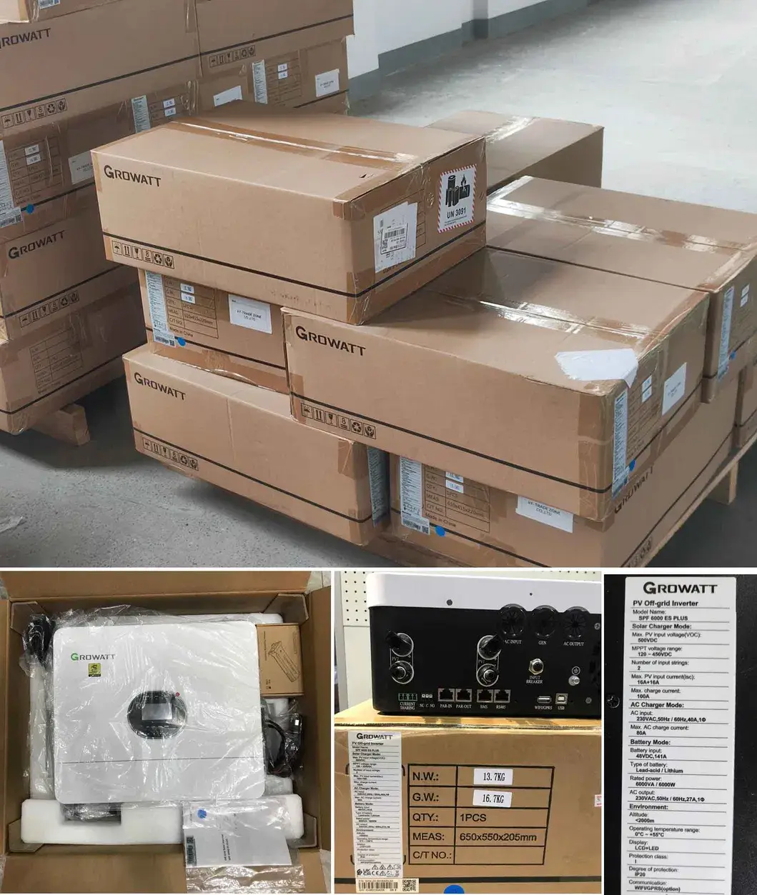 Biến tần Hybrid 6kw Growatt cho hệ thống năng lượng mặt trời Off Grid - Sóng Sin và Tinh Khiết hình ảnh 20-description