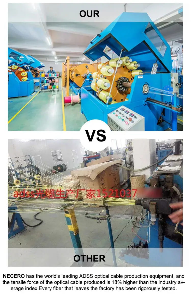 Cáp quang ADSS sợi đơn nhẹ HDPE Kevlar - Sản phẩm chất lượng, độ bền 100m, khoảng cách trên không 12 24 48 - Tìm hiểu giá thành hình ảnh 14-description