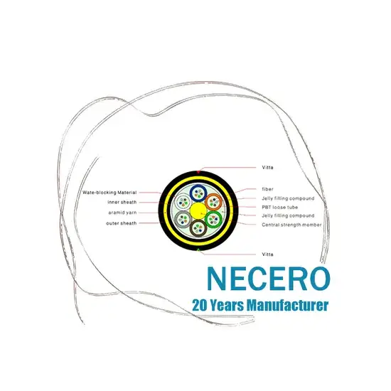 Cáp quang ADSS sợi đơn nhẹ HDPE Kevlar - Sản phẩm chất lượng, độ bền 100m, khoảng cách trên không 12 24 48 - Tìm hiểu giá thành