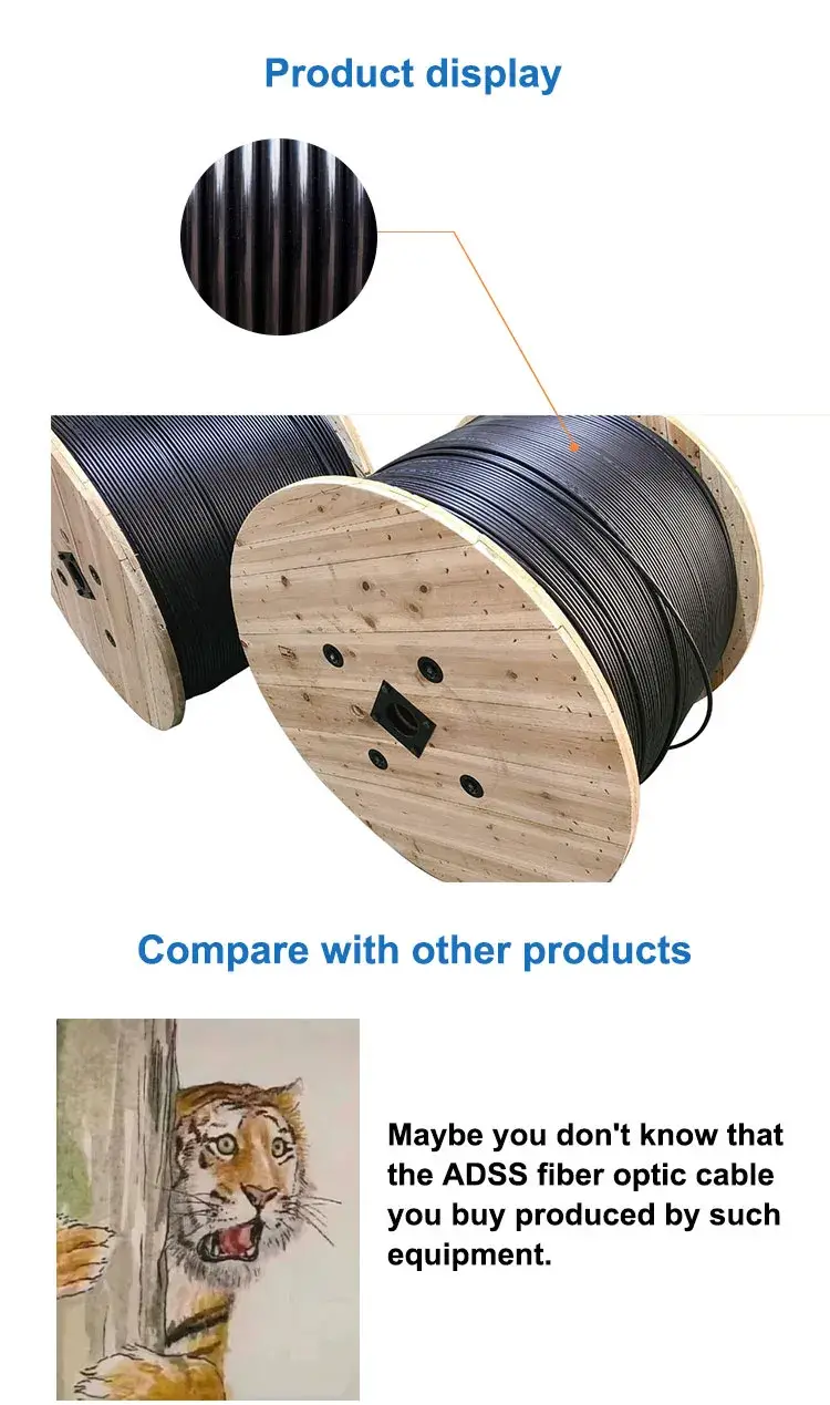 Cáp quang ADSS sợi đơn nhẹ HDPE Kevlar - Sản phẩm chất lượng, độ bền 100m, khoảng cách trên không 12 24 48 - Tìm hiểu giá thành hình ảnh 13-description