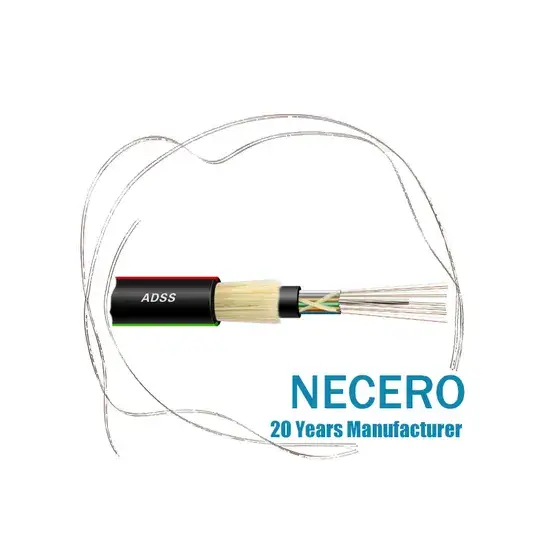 Cáp quang ADSS sợi đơn nhẹ HDPE Kevlar - Sản phẩm chất lượng, độ bền 100m, khoảng cách trên không 12 24 48 - Tìm hiểu giá thành