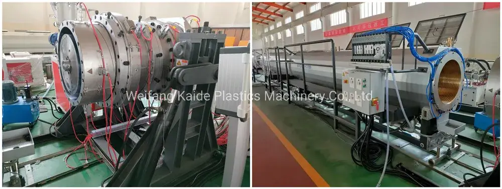 Dây chuyền sản xuất ống áp lực khí từ nhựa HDPE - Máy làm ống PE PP HDPE PPR - Dây chuyền đùn sản xuất mới nhất hình ảnh 15-description