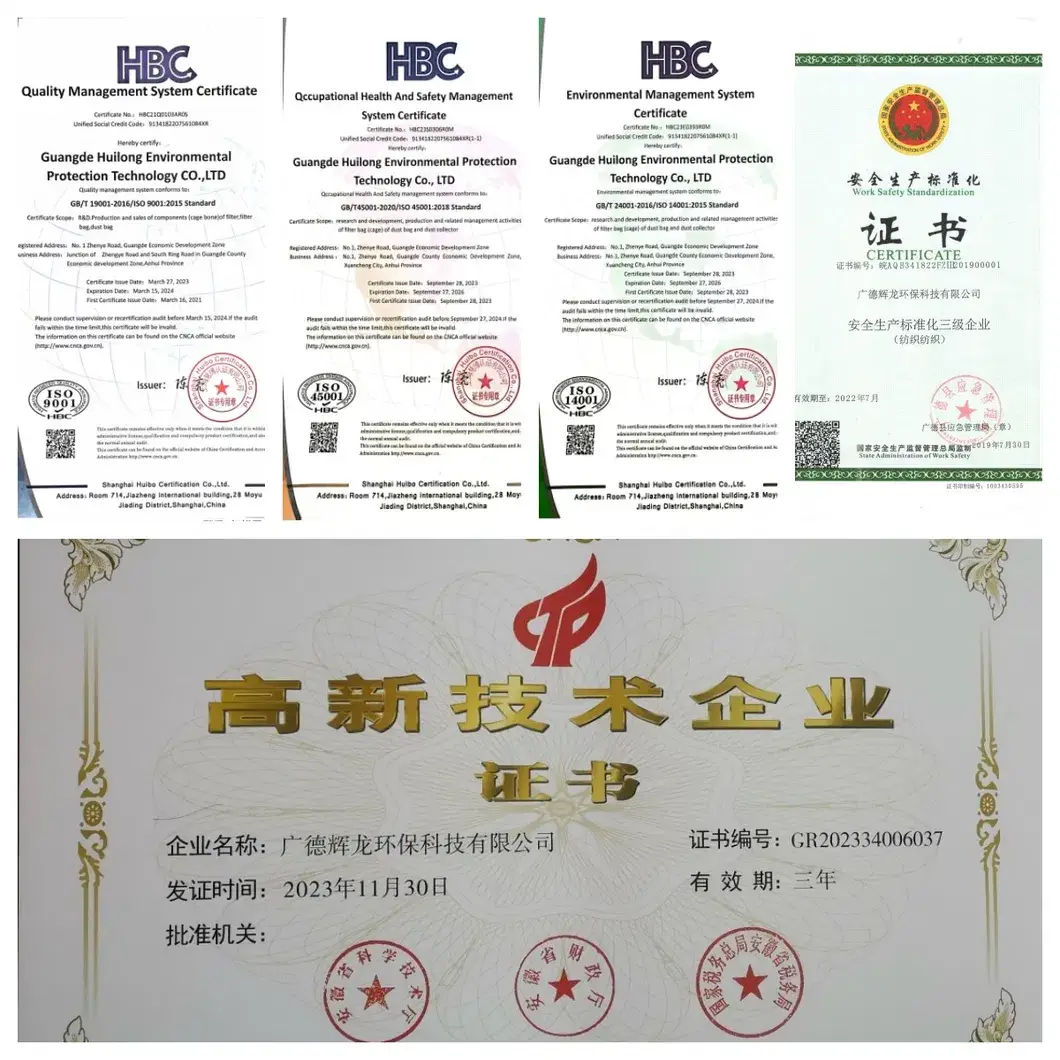 Lọc HL cho ngành xi măng vải lọc không khí chất lọc PTFE Polytetrafluoroethylene hình ảnh 15-description