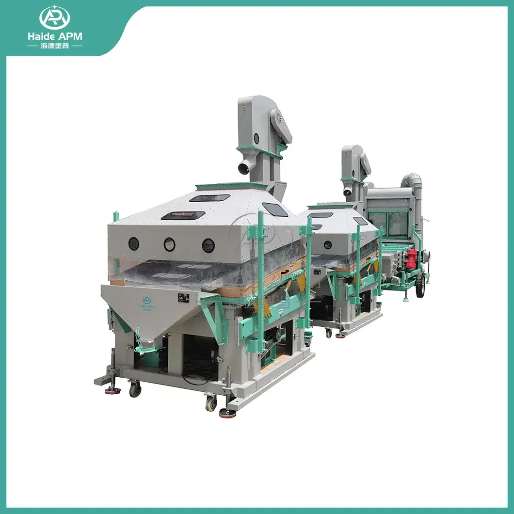 Máy tách đá ngũ cốc Haide Apm Qsc-7 - Thang máy tốc độ siêu thấp cho nguyên liệu đậu